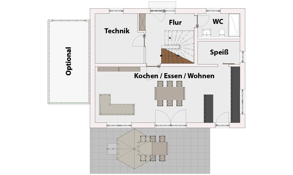 DOMUS Musterhaus Grundriss