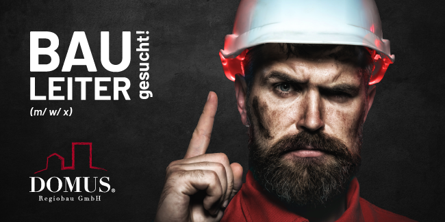 Bauleiter gesucht DOMUS Regiobau GmbH | Job Thumbnail